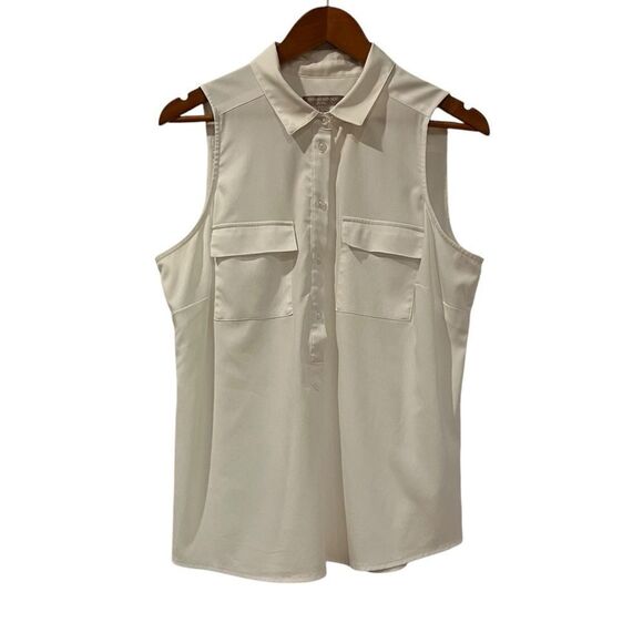 3 for $30! Banana republic off while collared tank - Picture 1 of 6